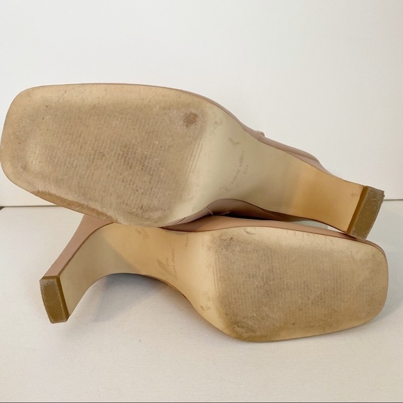 Nine West Quitit Light Natural Pearl Trim Ankle Boots - 9 - Picture 11 of 16